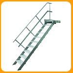 Escalier stationnaire avec palier 20° ou 60°